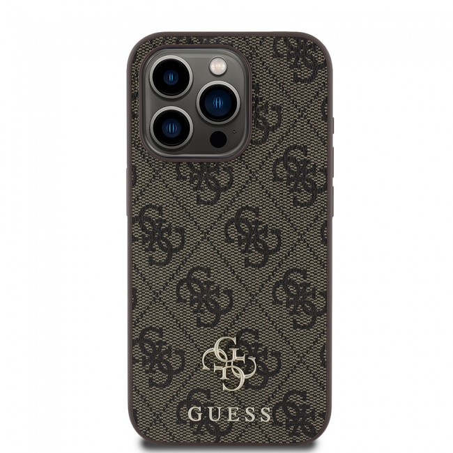 Apple iPhone 15 Pro Kılıf Guess Orjinal Lisanslı Magsafe Şarj Özellikli Small 4G Classic Kapak Apple iPhone 15 Pro Kılıf Guess Orjinal Lisanslı Magsafe Şarj Özellikli Small 4G Classic Kapak