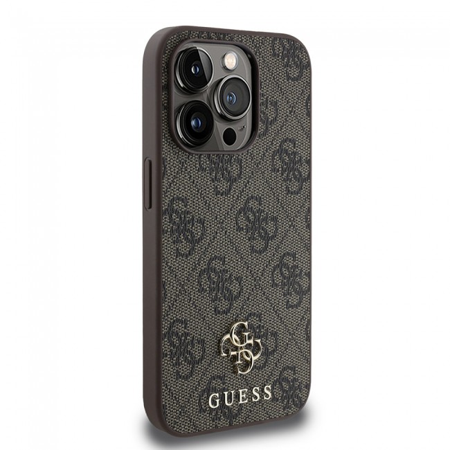 Apple iPhone 15 Pro Kılıf Guess Orjinal Lisanslı Magsafe Şarj Özellikli Small 4G Classic Kapak Apple iPhone 15 Pro Kılıf Guess Orjinal Lisanslı Magsafe Şarj Özellikli Small 4G Classic Kapak