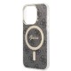 Apple iPhone 15 Pro Kılıf Guess Orjinal Lisanslı Magsafe Şarj Özellikli Yazı Logolu 4G Desenli Kapak Apple iPhone 15 Pro Kılıf Guess Orjinal Lisanslı Magsafe Şarj Özellikli Yazı Logolu 4G Desenli Kapak