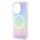 Apple iPhone 15 Pro Kılıf Guess Orjinal Lisanslı Magsafe Şarj Özellikli Yazı Logolu Iridescent Kapak Apple iPhone 15 Pro Kılıf Guess Orjinal Lisanslı Magsafe Şarj Özellikli Yazı Logolu Iridescent Kapak