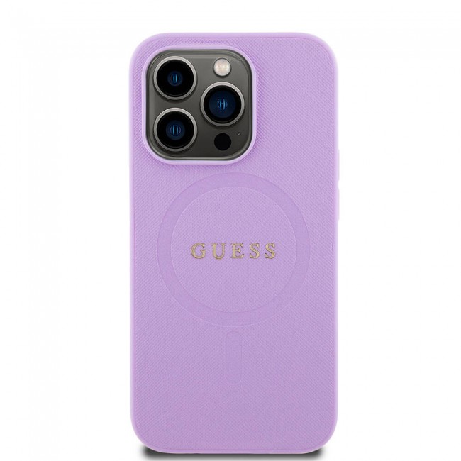 Apple iPhone 15 Pro Kılıf Guess Orjinal Lisanslı Magsafe Şarj Özellikli Yazı Logolu Saffiano Kapak Apple iPhone 15 Pro Kılıf Guess Orjinal Lisanslı Magsafe Şarj Özellikli Yazı Logolu Saffiano Kapak