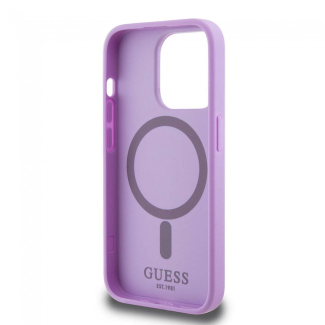 Apple iPhone 15 Pro Kılıf Guess Orjinal Lisanslı Magsafe Şarj Özellikli Yazı Logolu Saffiano Kapak Apple iPhone 15 Pro Kılıf Guess Orjinal Lisanslı Magsafe Şarj Özellikli Yazı Logolu Saffiano Kapak