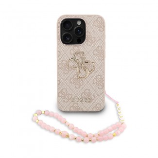 Apple iPhone 15 Pro Kılıf Guess Orjinal Lisanslı PU Deri Bilek Askı İpli Metal Büyük 4G ve Yazı Logolu Kapak Apple iPhone 15 Pro Kılıf Guess Orjinal Lisanslı PU Deri Bilek Askı İpli Metal Büyük 4G ve Yazı Logolu Kapak