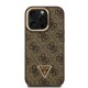 Apple iPhone 15 Pro Kılıf Guess Orjinal Lisanslı PU Deri Taşlı Üçgen Logo 4G Desenli Kamera Standlı Kapak Apple iPhone 15 Pro Kılıf Guess Orjinal Lisanslı PU Deri Taşlı Üçgen Logo 4G Desenli Kamera Standlı Kapak
