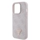 Apple iPhone 15 Pro Kılıf Guess Orjinal Lisanslı PU Deri Taşlı Üçgen Logo 4G Desenli Strass Kapak Apple iPhone 15 Pro Kılıf Guess Orjinal Lisanslı PU Deri Taşlı Üçgen Logo 4G Desenli Strass Kapak