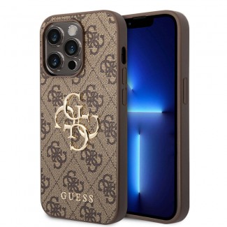 Apple iPhone 15 Pro Kılıf Guess Orjinal Lisanslı PU Deri Yazı ve 4G Metal Logolu Desenli Kapak Apple iPhone 15 Pro Kılıf Guess Orjinal Lisanslı PU Deri Yazı ve 4G Metal Logolu Desenli Kapak