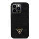 Apple iPhone 15 Pro Kılıf Guess Orjinal Lisanslı Taşlı Arka Yüzey Üçgen Logolu Kapak Apple iPhone 15 Pro Kılıf Guess Orjinal Lisanslı Taşlı Arka Yüzey Üçgen Logolu Kapak