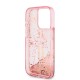 Apple iPhone 15 Pro Kılıf Guess Orjinal Lisanslı Transparan Sıvılı Simli Altın Çizgili Kapak Apple iPhone 15 Pro Kılıf Guess Orjinal Lisanslı Transparan Sıvılı Simli Altın Çizgili Kapak