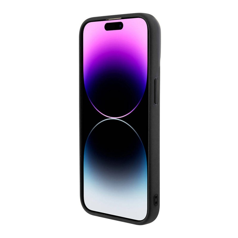 Bal-z Apple iPhone 15 Pro Kılıf Guess Orjinal Lisanslı Yazı Logolu Disco Script Metal Kapak