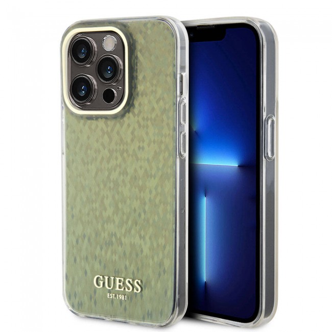Apple iPhone 15 Pro Kılıf Guess Orjinal Lisanslı Yazı Logolu Mirror Disco Kapak Apple iPhone 15 Pro Kılıf Guess Orjinal Lisanslı Yazı Logolu Mirror Disco Kapak