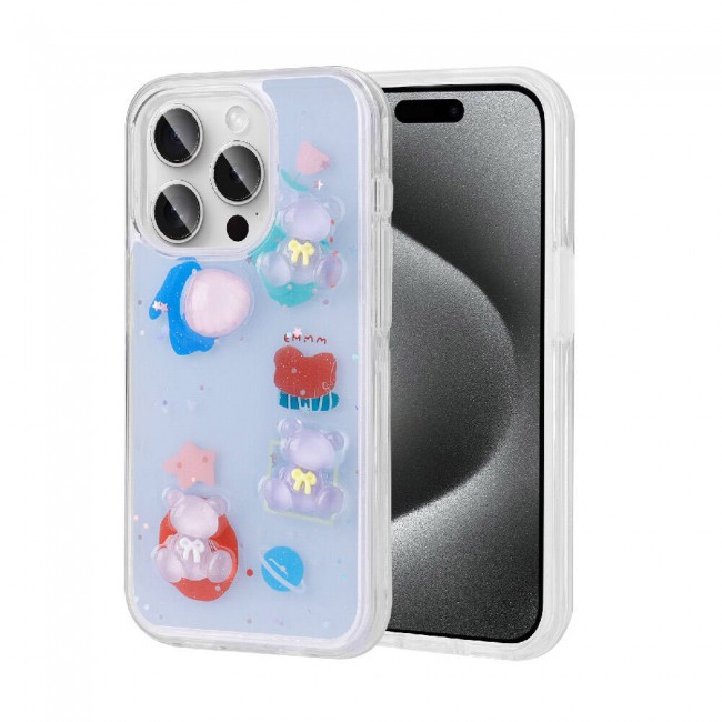 Apple iPhone 15 Pro Kılıf Kabartma Figürlü Parlak Zore Minimini Silikon Kapak Apple iPhone 15 Pro Kılıf Kabartma Figürlü Parlak Zore Minimini Silikon Kapak