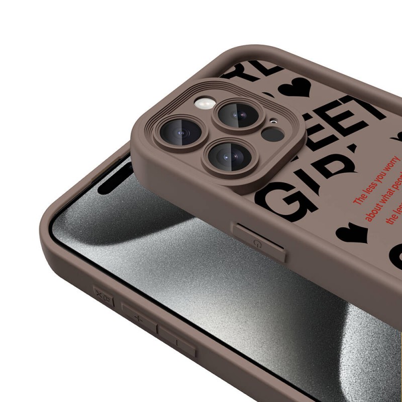 Bal-z Apple iPhone 15 Pro Kılıf Kamera Korumalı Baskılı Arka Yüzey  Klas Kapak