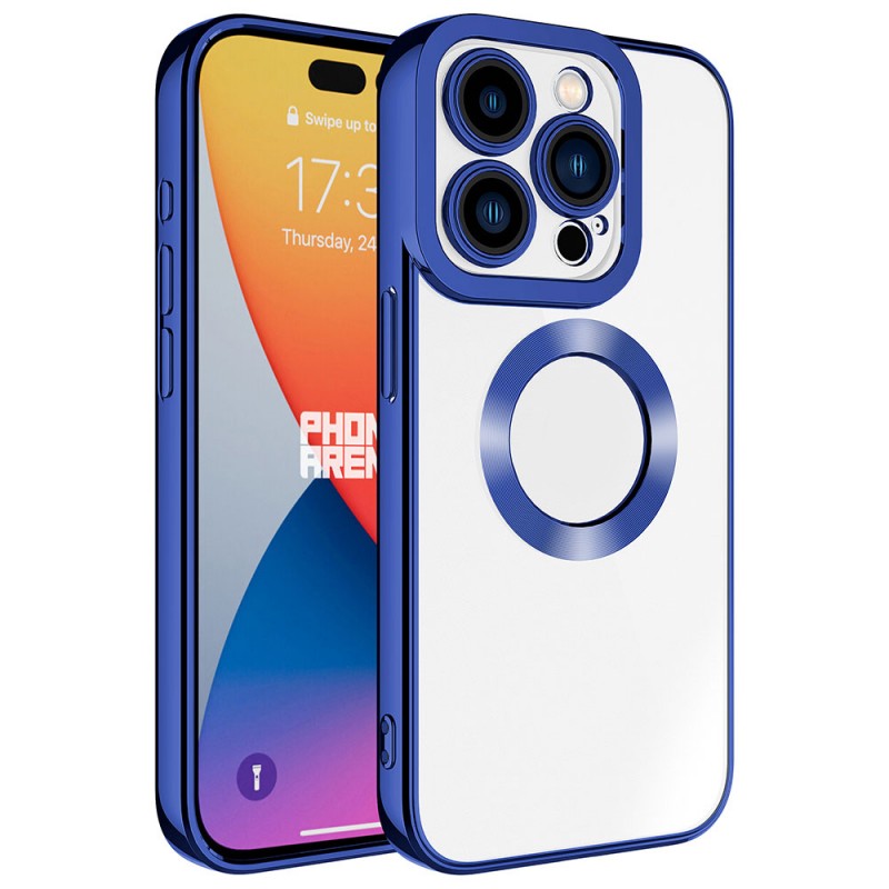 Bal-z Apple iPhone 15 Pro Kılıf Kamera Korumalı Logo Gösteren  Omega Kapak