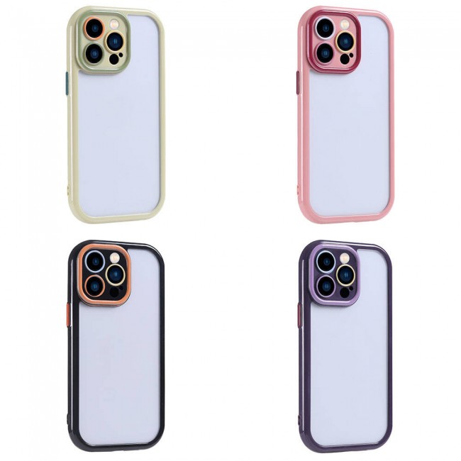 Apple iPhone 15 Pro Kılıf Kamera Korumalı Renkli Kenar ve Çerçeve Tasarımlı Zore Vitamin Kapak Apple iPhone 15 Pro Kılıf Kamera Korumalı Renkli Kenar ve Çerçeve Tasarımlı Zore Vitamin Kapak