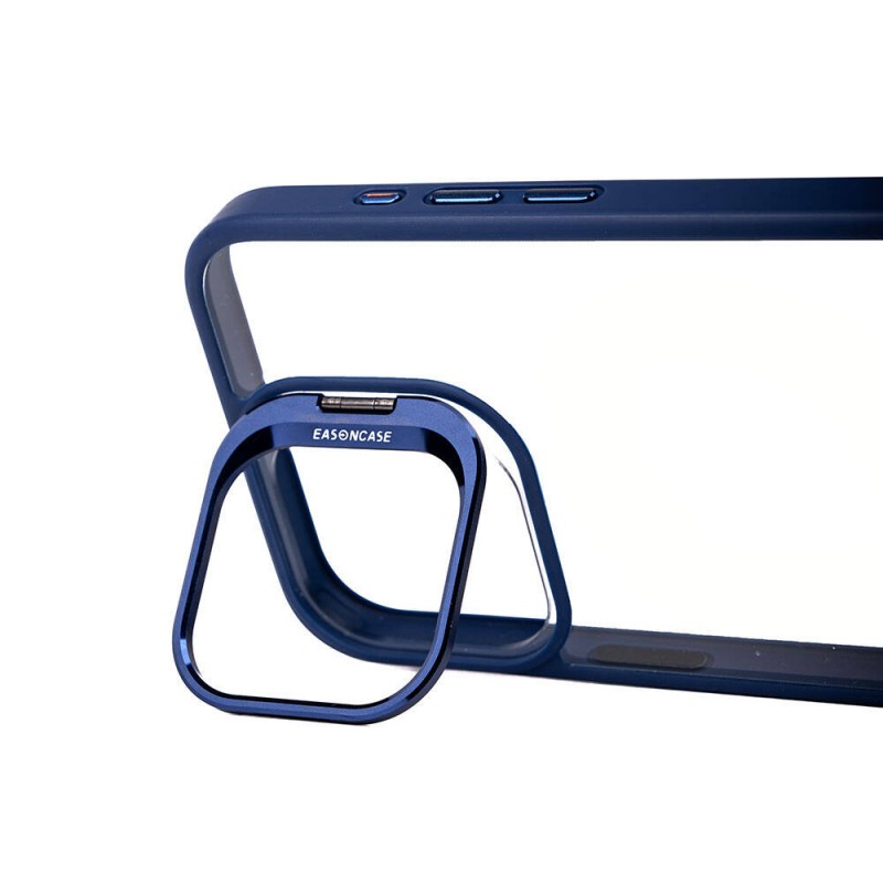 Bal-z Apple iPhone 15 Pro Kılıf Kamera Lens Korumalı Standlı  Klon Lensli Kapak