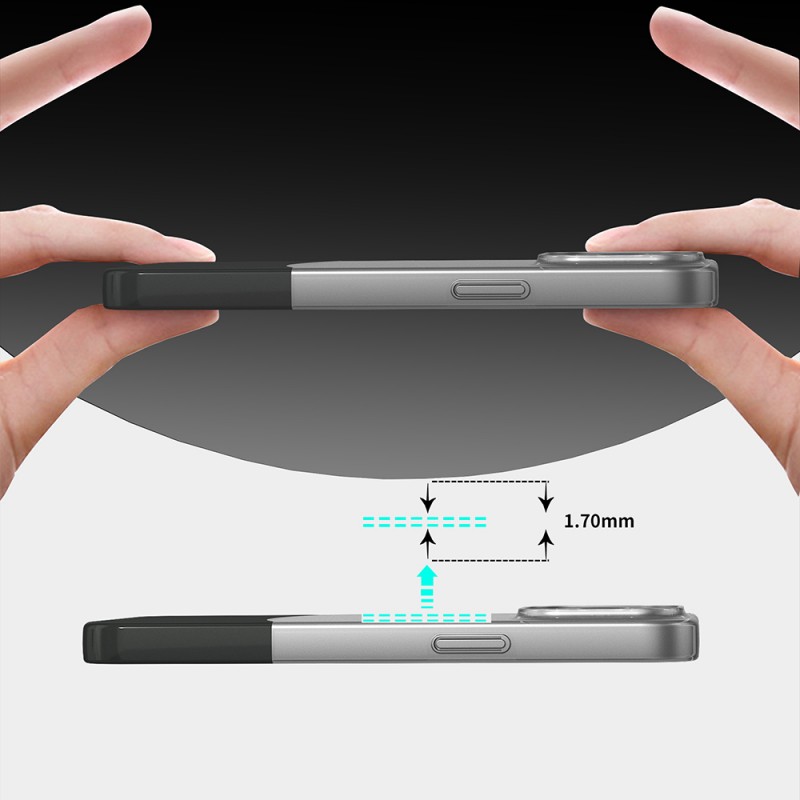 Bal-z Apple iPhone 15 Pro Kılıf M-Safe Şarj Özellikli Mıknatıslı Zore Duble Kapak