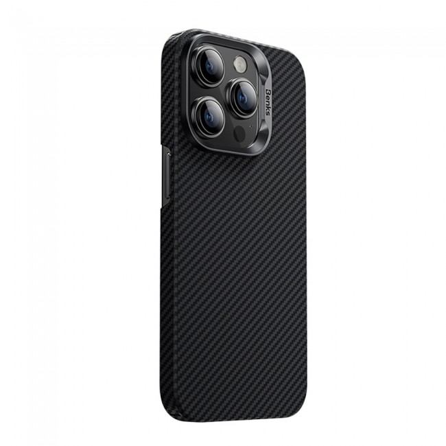 Apple iPhone 15 Pro Kılıf Magsafe Özellikli Karbon Fiber Benks Essential ArmorAir 600D Kevlar Kapak Apple iPhone 15 Pro Kılıf Magsafe Özellikli Karbon Fiber Benks Essential ArmorAir 600D Kevlar Kapak