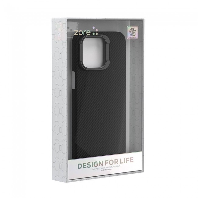 Apple iPhone 15 Pro Kılıf Magsafe Şarj Özellikli 600D Kevlar Zore Krek Karbon Standlı Kapak Apple iPhone 15 Pro Kılıf Magsafe Şarj Özellikli 600D Kevlar Zore Krek Karbon Standlı Kapak