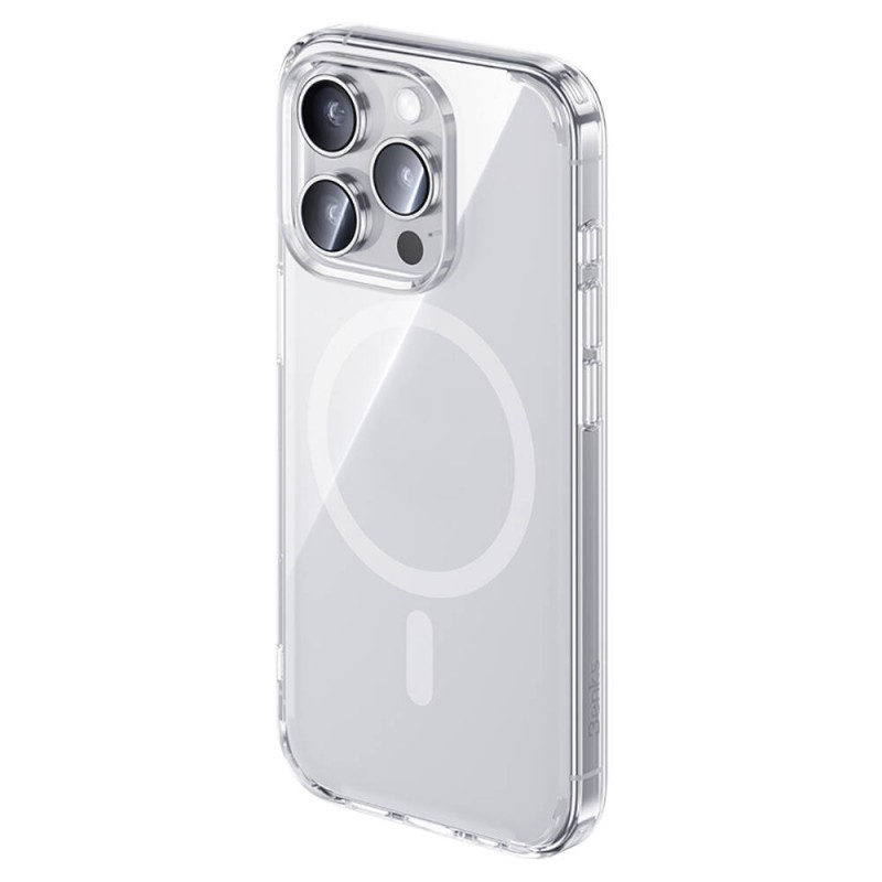 Bal-z Apple iPhone 15 Pro Kılıf M-safe Şarj Özellikli Airbagli Şeffaf Benks LucentPro Serisi Kapak