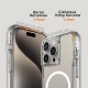 Apple iPhone 15 Pro Kılıf Magsafe Şarj Özellikli Airbagli Şeffaf Zore İncek Kapak