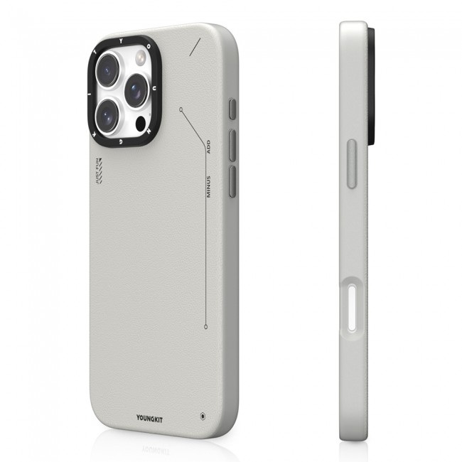 Apple iPhone 15 Pro Kılıf Magsafe Şarj Özellikli Basit Mat Deri Desenli Youngkit Tech Fashion Serisi Kapak Apple iPhone 15 Pro Kılıf Magsafe Şarj Özellikli Basit Mat Deri Desenli Youngkit Tech Fashion Serisi Kapak