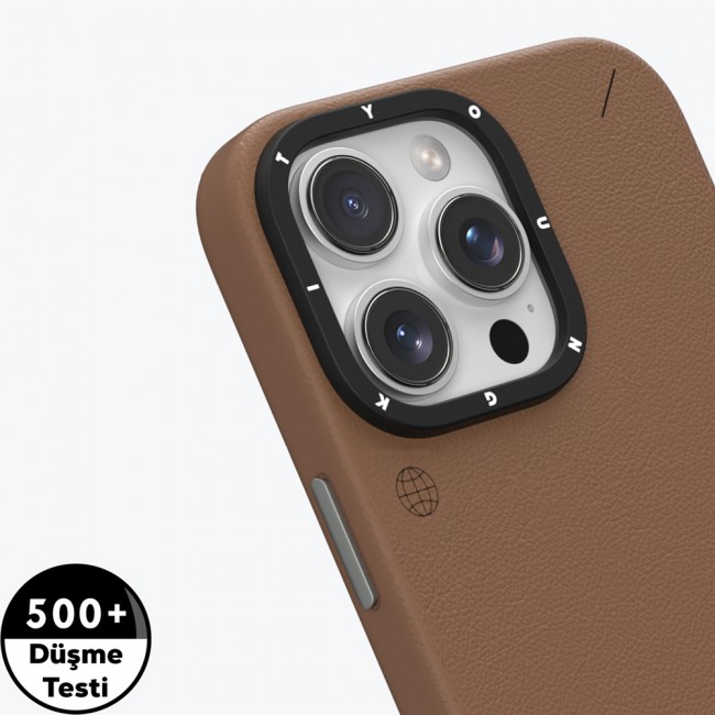 Apple iPhone 15 Pro Kılıf Magsafe Şarj Özellikli Basit Mat Deri Desenli Youngkit Tech Fashion Serisi Kapak Apple iPhone 15 Pro Kılıf Magsafe Şarj Özellikli Basit Mat Deri Desenli Youngkit Tech Fashion Serisi Kapak