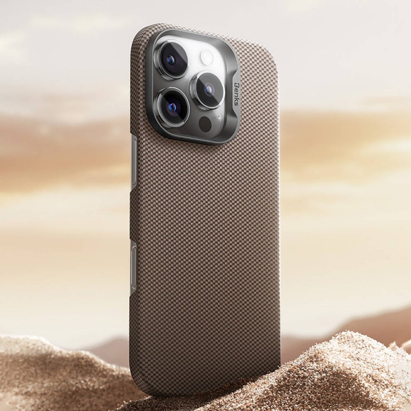 Bal-z Apple iPhone 15 Pro Kılıf M-safe Şarj Özellikli Benks ArmorTint Serisi ArmorAir Kevlar Kapak