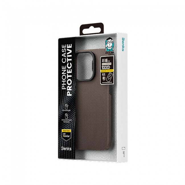 Apple iPhone 15 Pro Kılıf Magsafe Şarj Özellikli Benks ArmorTint Serisi ArmorAir Kevlar Kapak Apple iPhone 15 Pro Kılıf Magsafe Şarj Özellikli Benks ArmorTint Serisi ArmorAir Kevlar Kapak