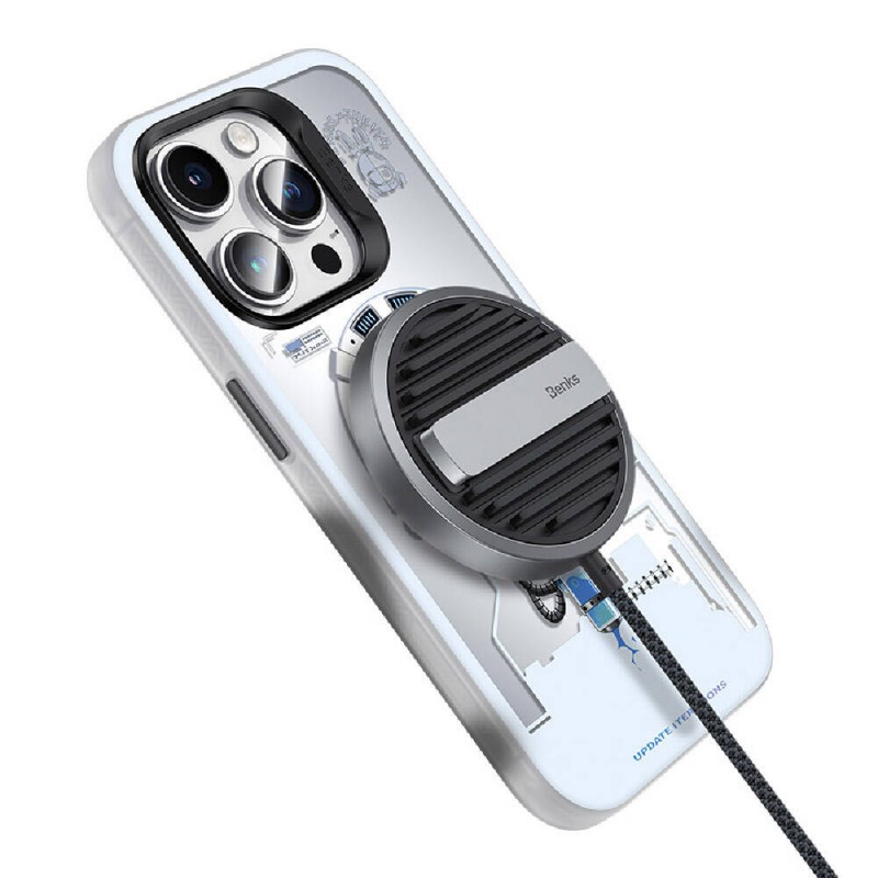 Bal-z Apple iPhone 15 Pro Kılıf M-safe Şarj Özellikli Benks Bunny Explore Kapak