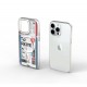 Apple iPhone 15 Pro Kılıf Magsafe Şarj Özellikli Bilet Desenli Wiwu Turkey B Serisi Kapak