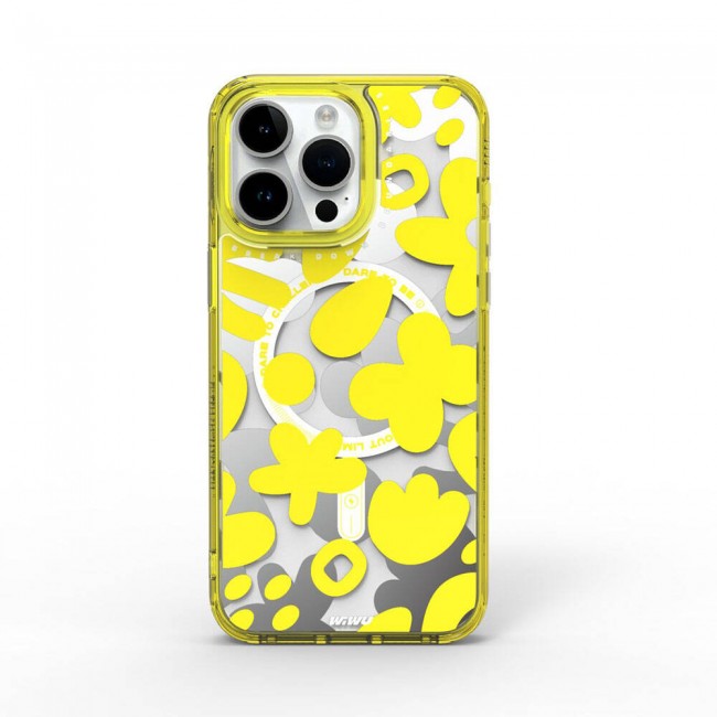 Apple iPhone 15 Pro Kılıf Magsafe Şarj Özellikli Boya Desenli Wiwu Fluorescent G Serisi Kapak Apple iPhone 15 Pro Kılıf Magsafe Şarj Özellikli Boya Desenli Wiwu Fluorescent G Serisi Kapak