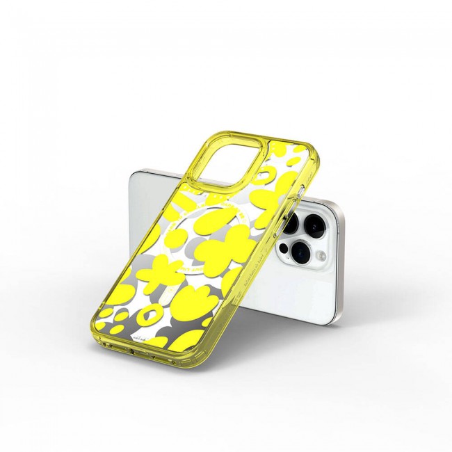 Apple iPhone 15 Pro Kılıf Magsafe Şarj Özellikli Boya Desenli Wiwu Fluorescent G Serisi Kapak Apple iPhone 15 Pro Kılıf Magsafe Şarj Özellikli Boya Desenli Wiwu Fluorescent G Serisi Kapak