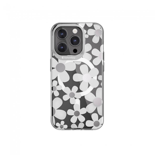 Apple iPhone 15 Pro Kılıf Magsafe Şarj Özellikli Çift IMD Baskılı Lisanslı Switcheasy Artist-M Fleur Kapak Apple iPhone 15 Pro Kılıf Magsafe Şarj Özellikli Çift IMD Baskılı Lisanslı Switcheasy Artist-M Fleur Kapak