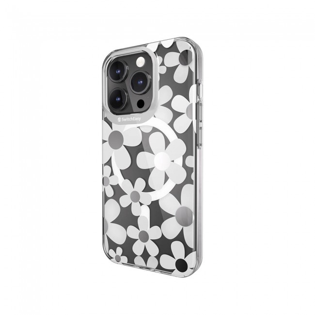 Apple iPhone 15 Pro Kılıf Magsafe Şarj Özellikli Çift IMD Baskılı Lisanslı Switcheasy Artist-M Fleur Kapak Apple iPhone 15 Pro Kılıf Magsafe Şarj Özellikli Çift IMD Baskılı Lisanslı Switcheasy Artist-M Fleur Kapak