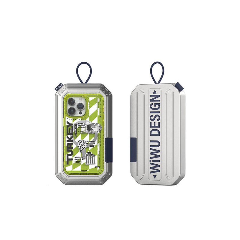 Bal-z Apple iPhone 15 Pro Kılıf M-safe Şarj Özellikli Desenli Wiwu Turkey A Serisi Kapak