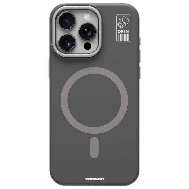 Apple iPhone 15 Pro Kılıf Magsafe Şarj Özellikli Kamera Standlı Youngkit Bitty Cream Kapak Apple iPhone 15 Pro Kılıf Magsafe Şarj Özellikli Kamera Standlı Youngkit Bitty Cream Kapak