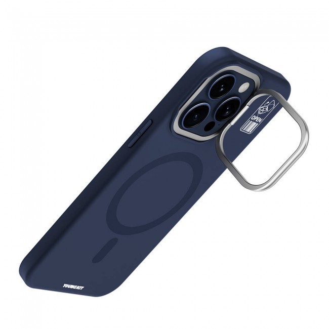 Apple iPhone 15 Pro Kılıf Magsafe Şarj Özellikli Kamera Standlı Youngkit Bitty Cream Kapak Apple iPhone 15 Pro Kılıf Magsafe Şarj Özellikli Kamera Standlı Youngkit Bitty Cream Kapak
