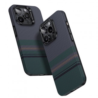 Apple iPhone 15 Pro Kılıf M-safe Şarj Özellikli Karbon Fiber Tasarımlı Benks Aurora ArmorPro Kevlar Kapak Apple iPhone 15 Pro Kılıf M-safe Şarj Özellikli Karbon Fiber Tasarımlı Benks Aurora ArmorPro Kevlar Kapak