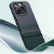 Apple iPhone 15 Pro Kılıf Magsafe Şarj Özellikli Karbon Fiber Tasarımlı Benks Aurora ArmorPro Kevlar Kapak