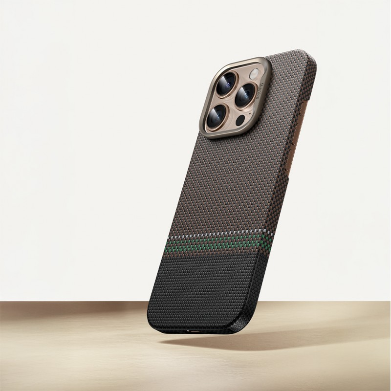 Bal-z Apple iPhone 15 Pro Kılıf M-safe Şarj Özellikli Karbon Fiber Tasarımlı Benks Prestige ArmorAir Kevlar Kapak