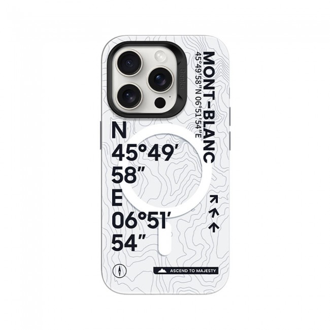 Apple iPhone 15 Pro Kılıf Magsafe Şarj Özellikli Koordinat Yazı Desenli Benks Summit Serisi Kapak Apple iPhone 15 Pro Kılıf Magsafe Şarj Özellikli Koordinat Yazı Desenli Benks Summit Serisi Kapak