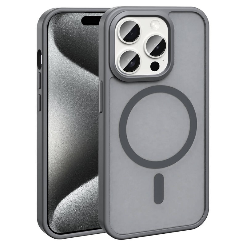 Bal-z Apple iPhone 15 Pro Kılıf M-safe Şarj Özellikli Mat Arka Yüzey  Sio Kapak