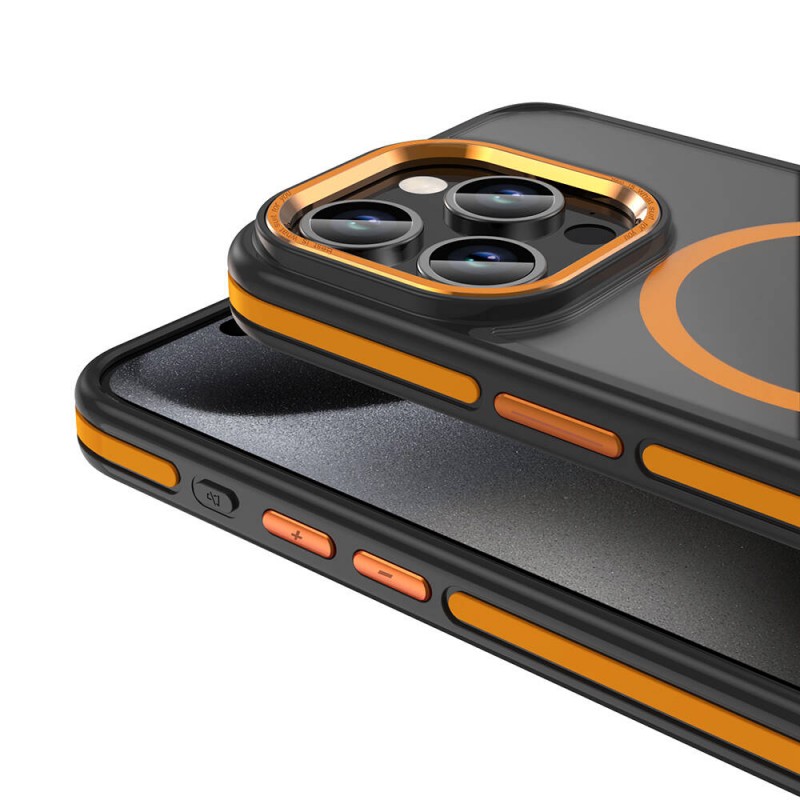 Bal-z Apple iPhone 15 Pro Kılıf M-safe Şarj Özellikli Mat Görünümlü  Ant Kapak