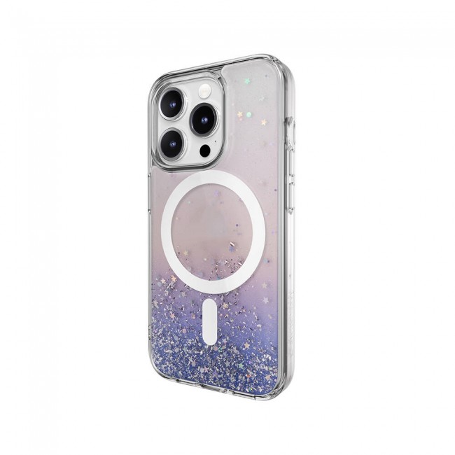 Apple iPhone 15 Pro Kılıf Magsafe Şarj Özellikli Parlayan Simli Şeffaf Lisanslı Switcheasy Starfield-M Kapak Apple iPhone 15 Pro Kılıf Magsafe Şarj Özellikli Parlayan Simli Şeffaf Lisanslı Switcheasy Starfield-M Kapak