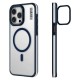 Apple iPhone 15 Pro Kılıf Magsafe Şarj Özellikli Sararma Önleyici Youngkit Crystal Grid Kapak Apple iPhone 15 Pro Kılıf Magsafe Şarj Özellikli Sararma Önleyici Youngkit Crystal Grid Kapak