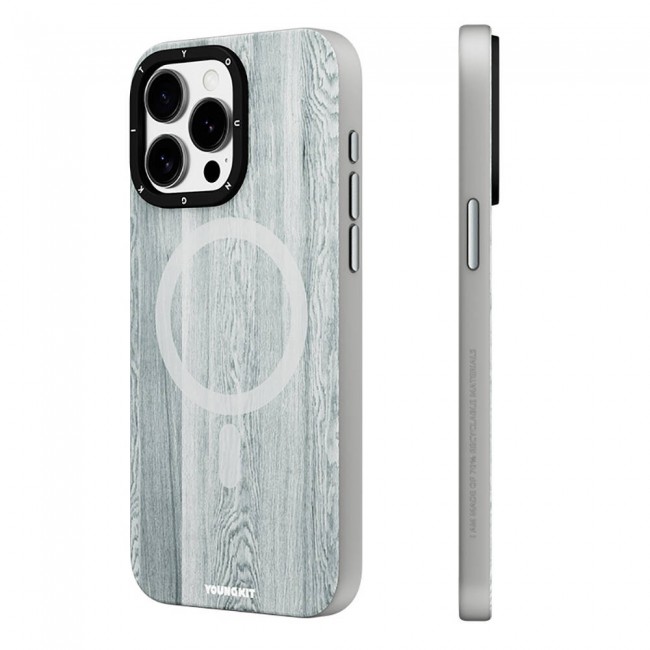 Apple iPhone 15 Pro Kılıf Magsafe Şarj Özellikli Sararmaya Dayanıklı Youngkit Wood Forest Serisi Kapak Apple iPhone 15 Pro Kılıf Magsafe Şarj Özellikli Sararmaya Dayanıklı Youngkit Wood Forest Serisi Kapak