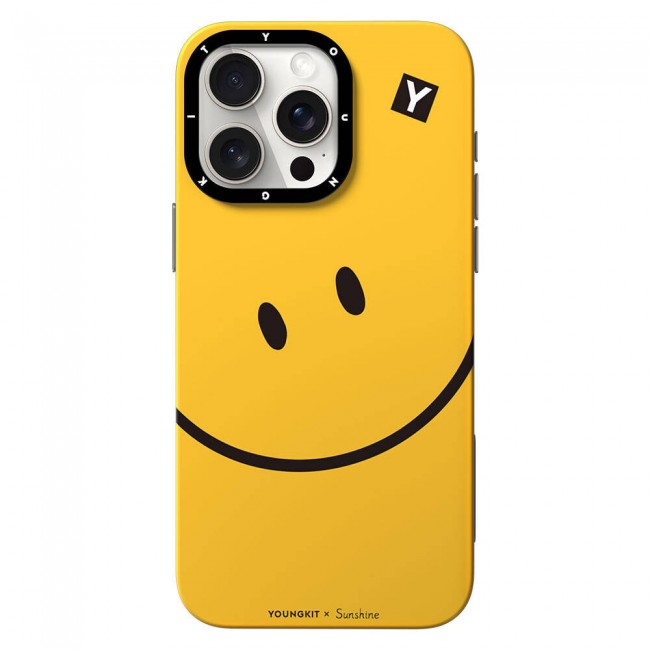 Apple iPhone 15 Pro Kılıf Magsafe Şarj Özellikli Sunshine Tasarımlı Youngkit Daily Happy Serisi Kapak Apple iPhone 15 Pro Kılıf Magsafe Şarj Özellikli Sunshine Tasarımlı Youngkit Daily Happy Serisi Kapak