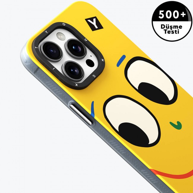Apple iPhone 15 Pro Kılıf Magsafe Şarj Özellikli Sunshine Tasarımlı Youngkit Daily Happy Serisi Kapak Apple iPhone 15 Pro Kılıf Magsafe Şarj Özellikli Sunshine Tasarımlı Youngkit Daily Happy Serisi Kapak