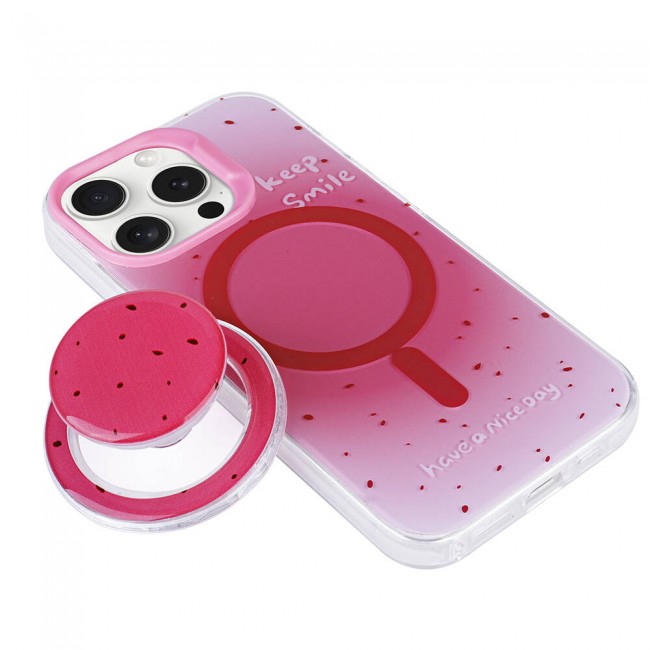 Apple iPhone 15 Pro Kılıf Magsafe Şarj Özellikli Tak-Çıkar Pop Soketli Zore Tiktok Kapak Apple iPhone 15 Pro Kılıf Magsafe Şarj Özellikli Tak-Çıkar Pop Soketli Zore Tiktok Kapak