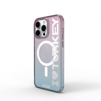 Apple iPhone 15 Pro Kılıf M-safe Şarj Özellikli Transparan Renk Geçişli Wiwu Turkey C Serisi Kapak Apple iPhone 15 Pro Kılıf M-safe Şarj Özellikli Transparan Renk Geçişli Wiwu Turkey C Serisi Kapak